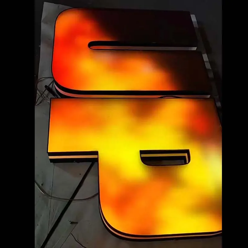 acrylic-rgb-letters real project